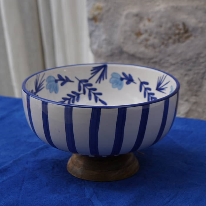 Bowl Pedestal Azul
