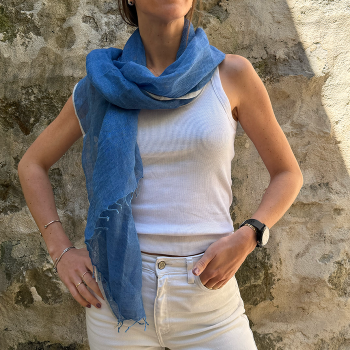 Foulard Épice Lino Forget Me