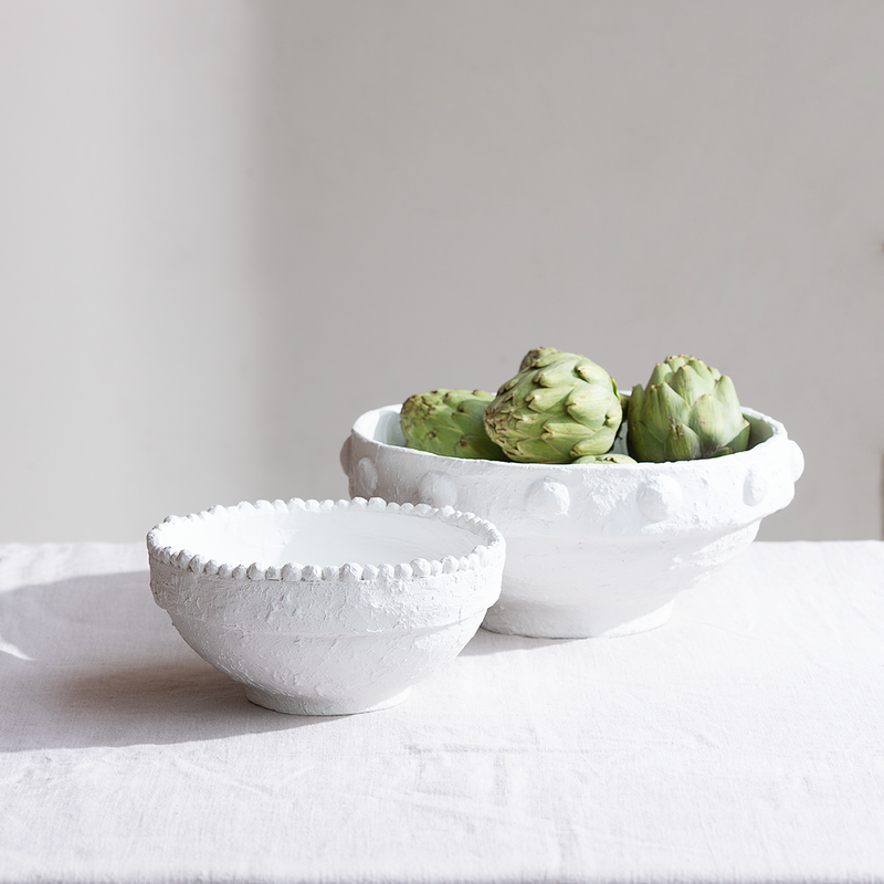 Set Bowls Adorno Papel Maché