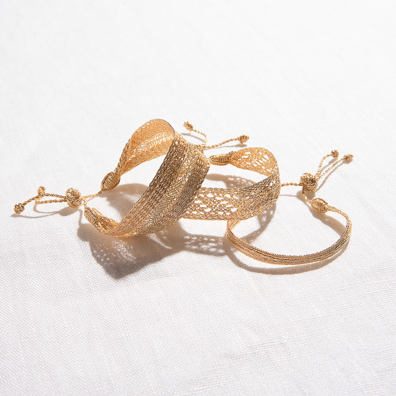 Pulseras Macramé Gold