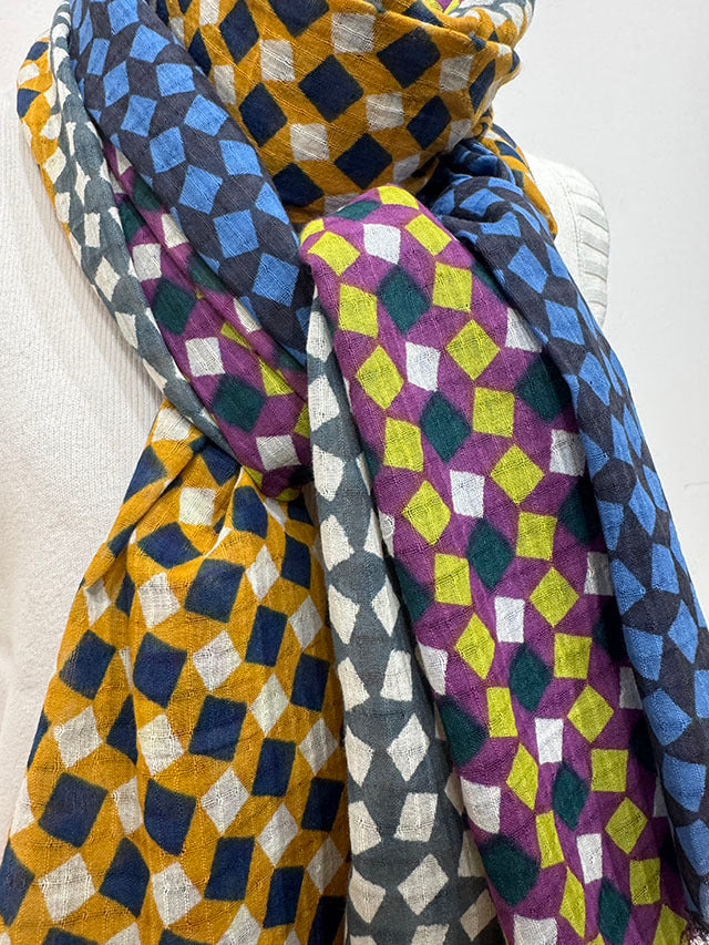 Estola Épice Algodón Aqua