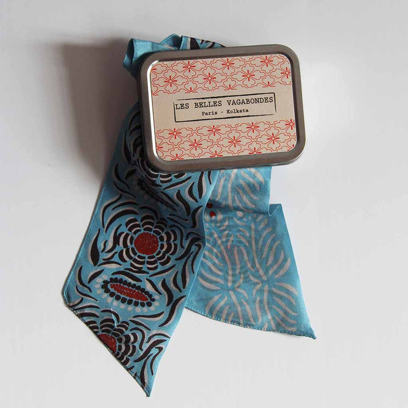 Bandana Camelia Azul