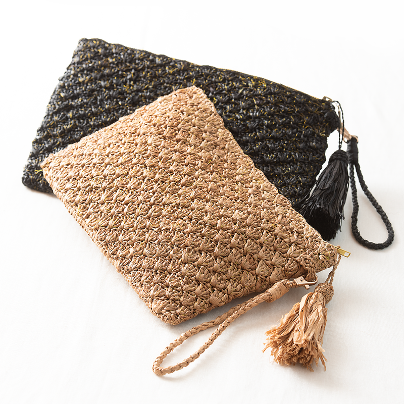 Clutch Suki Rafia Lurex