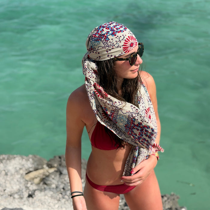 Foulard Beige