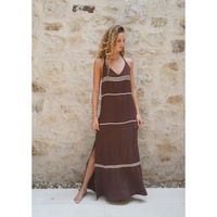 Vestido Chocolate Rayas