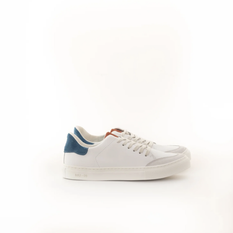 Zapatilla MU Terracota y Azul Piedra