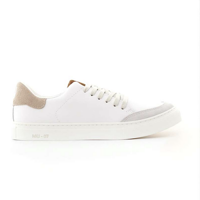 Zapatilla MU Beige con Chocolate